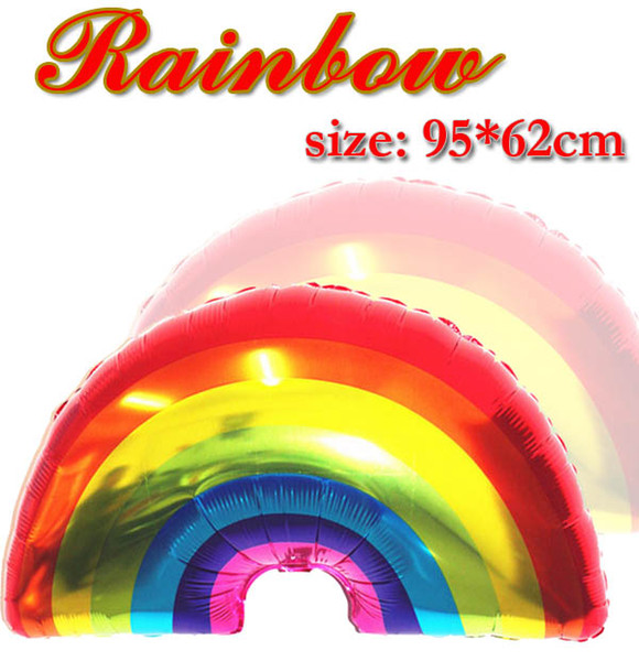 Helium balloon Wedding decoration Big rainbow Aluminum foil balloons Birthday party supplies Party favors 10pcs/lot