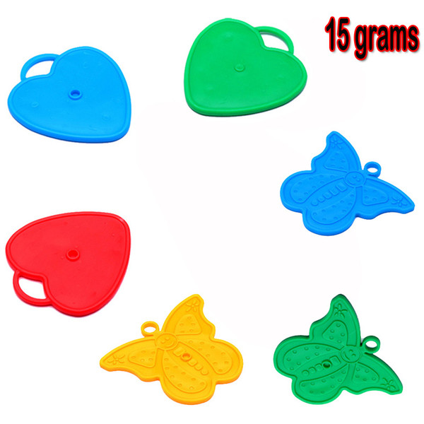 15g Heart /Butterfly shape plastic Pendants gravity block Helium balloon weights Wedding decorations Party supplies