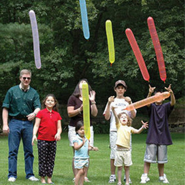 Flying rocket balloons Kids party favors Family outdoor playing balloon Children's day gift 100pcs/lot