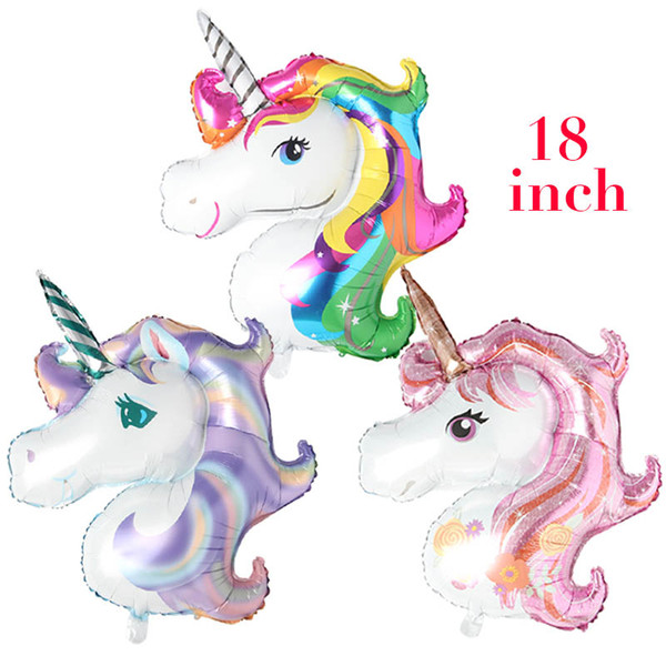 Rainbow Unicorn animal Balloons Party Supplies Foil Balloons Kids Cartoon Animal Horse Party Wedding Christmas Decoration globos ballon