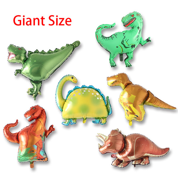 Life size Huge tyrannosaur Dinosaur balloons foil animal air balloons for children toy birthday party decoration balloons globos