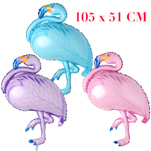 Three Colors Aluminum Foil helium Airballoon Super Flamingo Shape Air Balloon For Birthday Party Decor Balloons Wedding Decorations