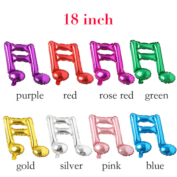 multicolor inflatable double music notes foil balloon decoration hallloween,bachelorette party,christmas,dancing par