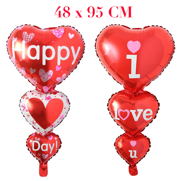 Valentine's day love series heart-shaped aluminum balloon wedding bridal chamber, decorated with the bride's balloon