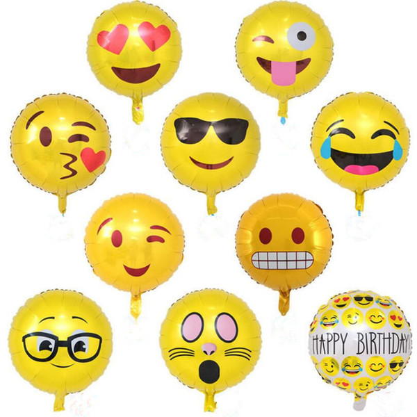 18 Inch inflatable air emoji balloon bubble foil balloons high quality emo
8000
ji helium balloon birthday party decorations ballons wholesale