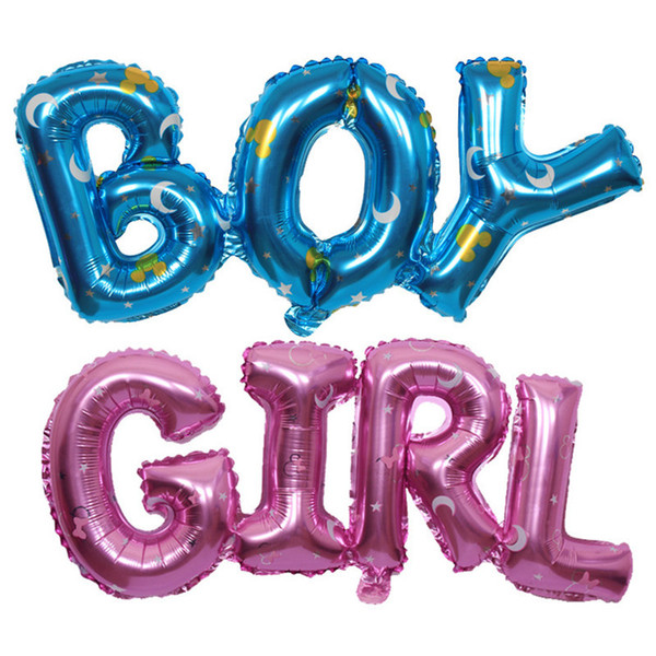 90*36cm Baby Shower Blue Pink Foil Balloons Its a Boy Girl Baby Shower Helium Balloon Party Decorations Supply