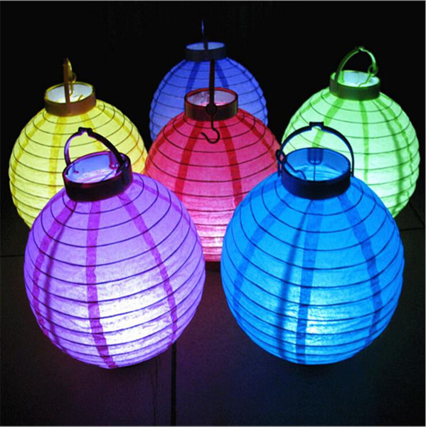 Mixorder light up chinese paper lantern battery operated led paper lanterns home decorations birthday party supplies wholesale