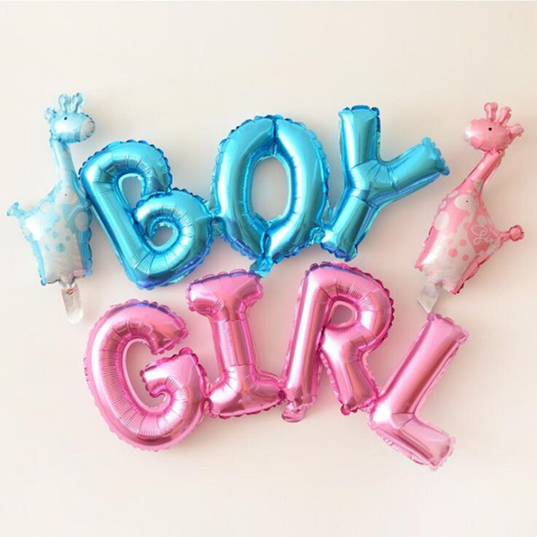 Letter Boy Girl Foil Balloons Children Inflatable Helium Balloon Kids Toys Birthday Wedding Party Decoration