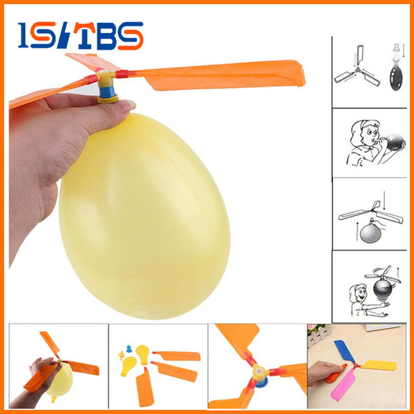 Balloon Helicopter Flying Toy Child Birthday Xmas Party Bag Stocking Filler Gift Toy Balls Outdoor Fun & Sports For Gift