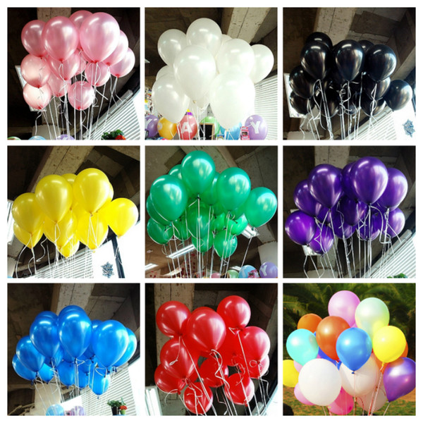 100pcs Lot 1.5g Inflatable Pearl Latex Balloon for Wedding Decorations Air Ball Party Supplies Happy Birthday