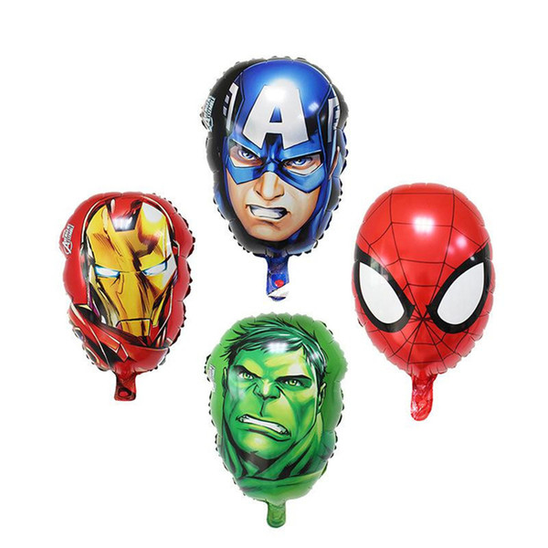 Big Balloon Avengers Heros Captain america Spiderman hulk ironman Foil baloes helium ballons birthday Party Decor Globos Capitão América