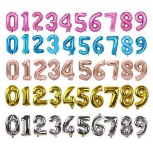 40 inch Number Foil Helium Balloon Rose Gold 5 Colors Birthday Party Celebration Decoration Balloons OOA6261