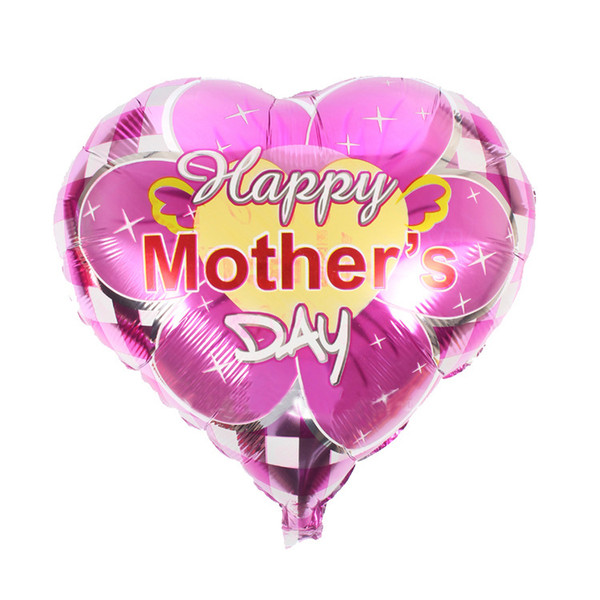 2018 mother and father Love heart shape Mama balloons happy mother's day Aluminum Foil balloon mother festival globos balloons