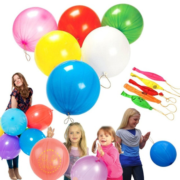 Fun-Filled Balloons Neon Punch Balls with Rubber Band Handle balloon helium flying kids toy for birthday decoration