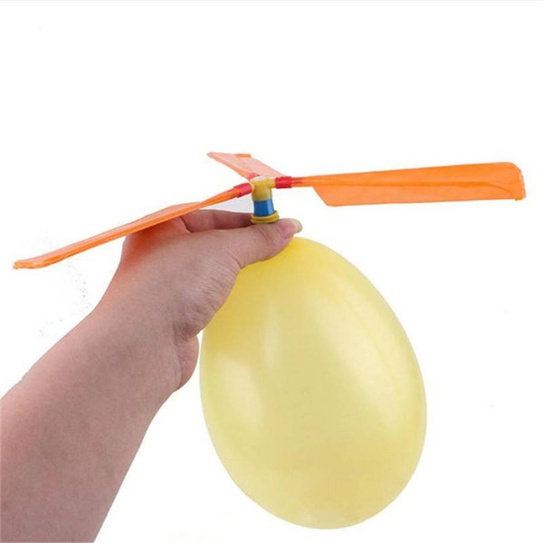 flying Balloon Helicopter DIY balloon airplane Toy children Toy self-combined Balloon Helicopter Kids Toy free shipping