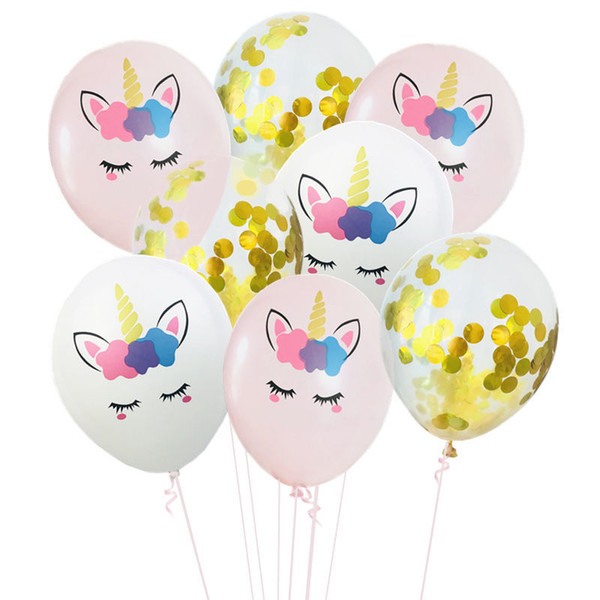 Decoration Of Festival Birthday Party 10 Inch Color Balloon Unicorn Natural Latex Photography Props Children's Day Halloween Christmas