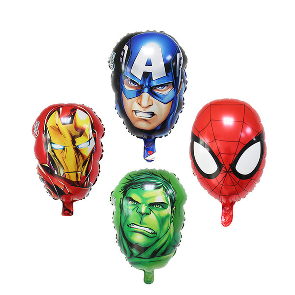 The Avengers Foil balloons super hero hulk man Captain America Ironman spiderman Kids classic toys helium balloon