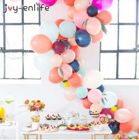 JOY-ENLIFE 5M Plastic Balloon Chain 410 Holes PVC Rubber Wedding Party Birthday Balloons Backdrop Decor Balloon Chain Arch Decor