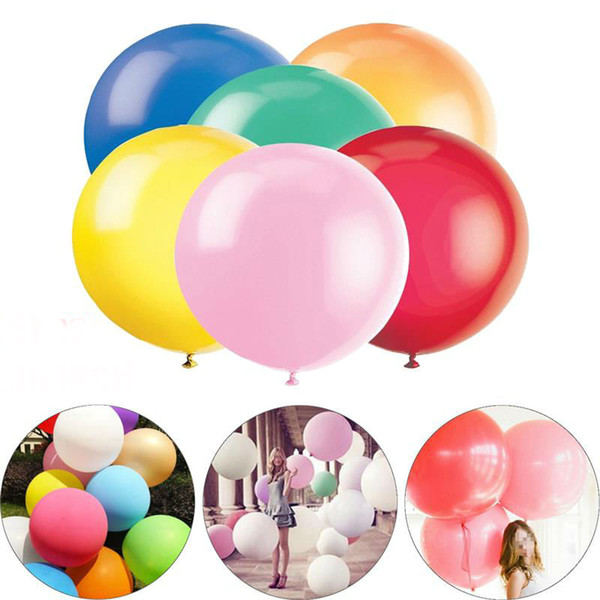 Wedding Valentine Party Deroration Round 36 Inch Huge Big Colorful Giant Balloon 90cm