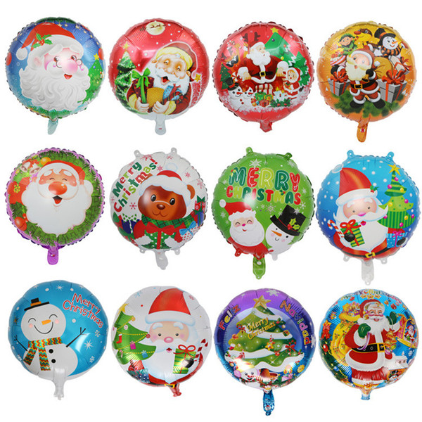 18inch Christmas Aluminum Foil Balloon Santa Snowman Xmas Home Decoration Balloons Birthday Party Supplies Ornament Kids Toy new