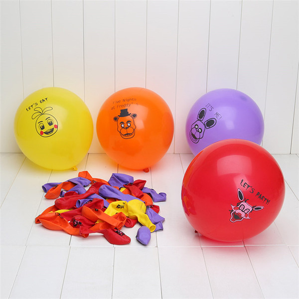 Five Nights At Freddy's 4 FNAF Party Balloon 4 colors mixed ballons figure toys Free shipping