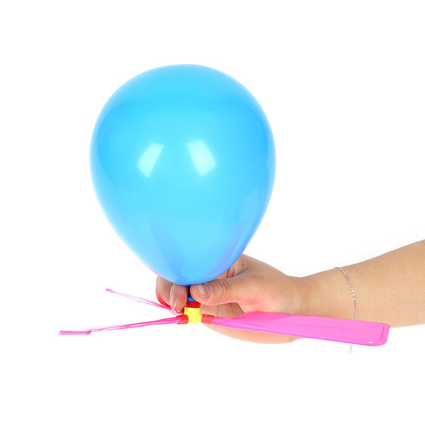 Flying Balloon Helicopter DIY Balloon Self-combined Balloon Helicopter Party Supplies for Kids Flying Saucer Children's Creative Toys