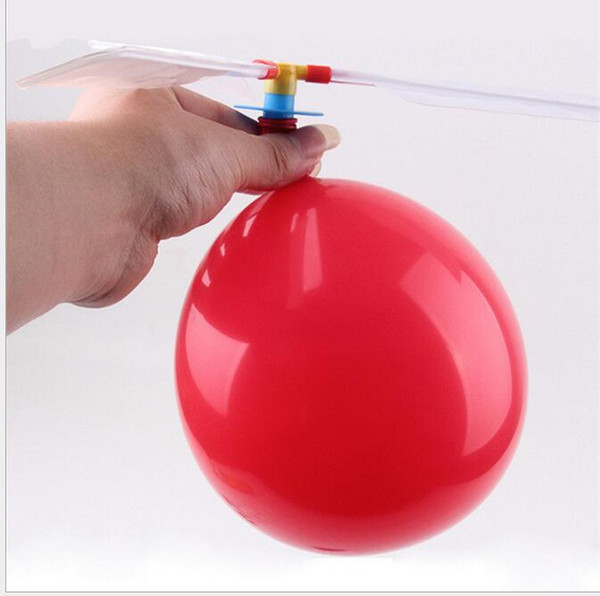 flying Balloon Helicopter DIY balloons airplane Toy children novelty gag Toy self-combined Balloon Helicopter amazing kids balloon toys