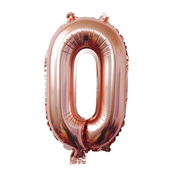 Cheap Large Rose Gold 40 inch Number balloons Wedding Birthday Aluminium balloon Gifts Party Decoration Foil Balloon Factory