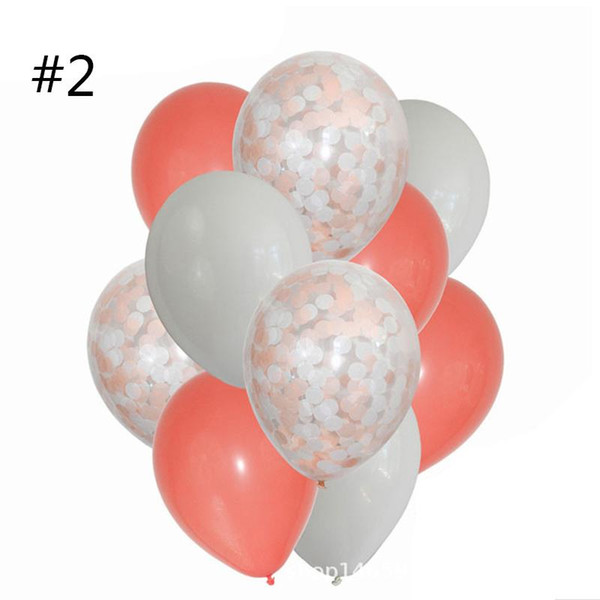 12 inches 12pcs/set Balloon Sets Bridal/Baby Shower scraps of paper Balloon DIY Love Wedding Decoration Birthday Party Supplies Globos