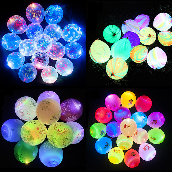 50pcs /Lot White Led Lamps Balloon Lights Led Balloon Light For Wedding Decoration Birthday Party Product Event Party Supplies kids toys