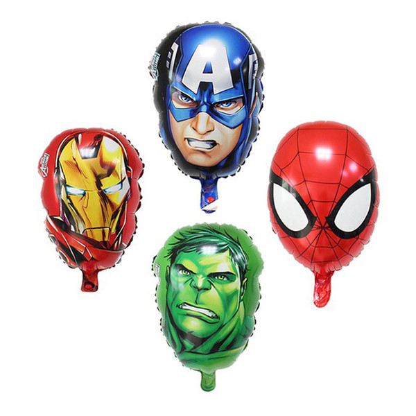 The Avengers Foil balloons super hero hulk man Captain America Ironman spiderman Kids classic toys helium balloon for kids toys