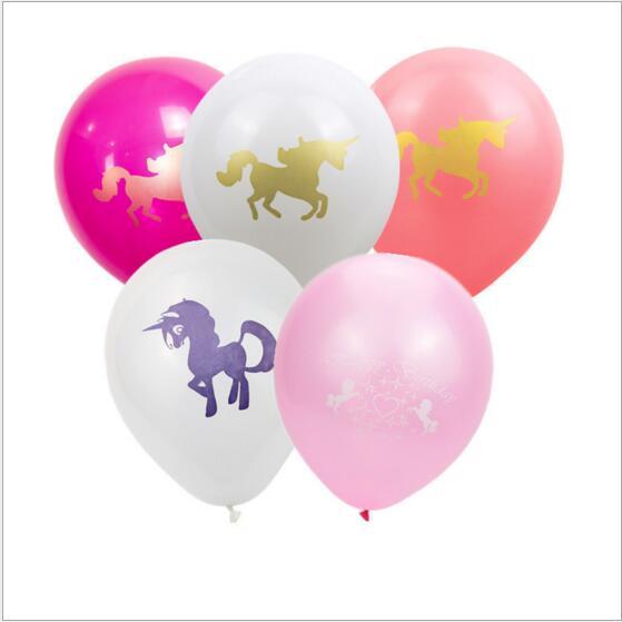 Unicorn Foil Balloon Kids Toys Balloons Child Birthday Party Balloon Flamigo Balloons Printed Wedding Decorative Favors Supplies LT373