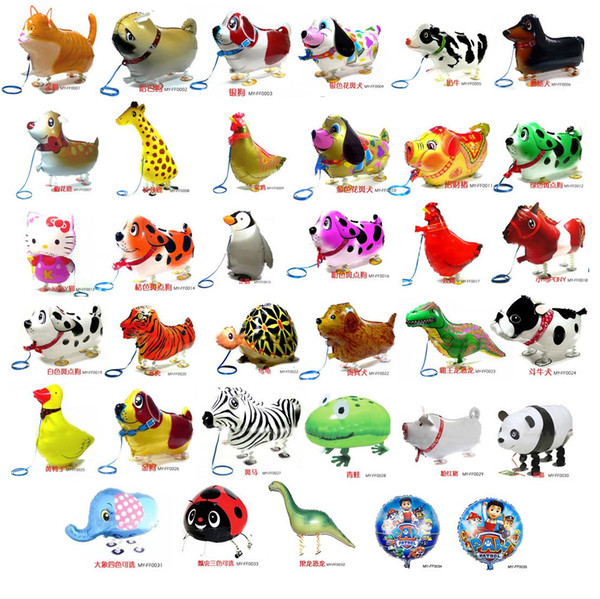 500 pcs High Quality Walking Animal Balloon Inflatable Aluminum Walking Pet Balloon Christmas Party Decoration