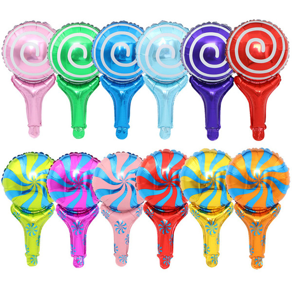 New Aluminum Film Balloon 45x25cm Handheld Cartoon Balloons Holiday Decorations Balloons Children's toy balloon 50pcs/lot Free DHL