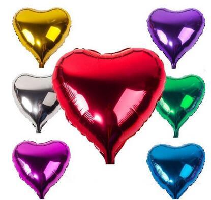 Heart Star-shaped 10 inches Aluminum film balloon Birthday party layout decorations Aluminum foil balloons Wedding decoration balloon