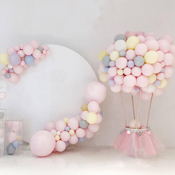 100pcs/set 6 Color 10 inch Macaron Latex balloons Wedding Birthday Decoration Globos Baby Shower Girl Birthday Party Helium Balloon New Gift