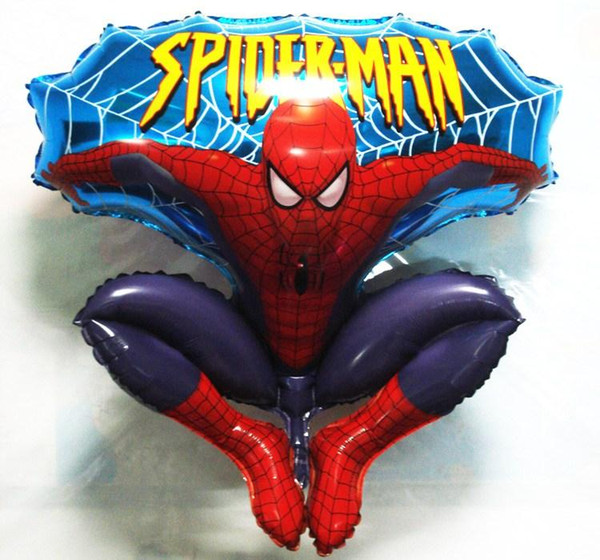 Christmas Gift Spider-Man foil balloons kids toys shape Party supplies decorations 10 pcs/lot