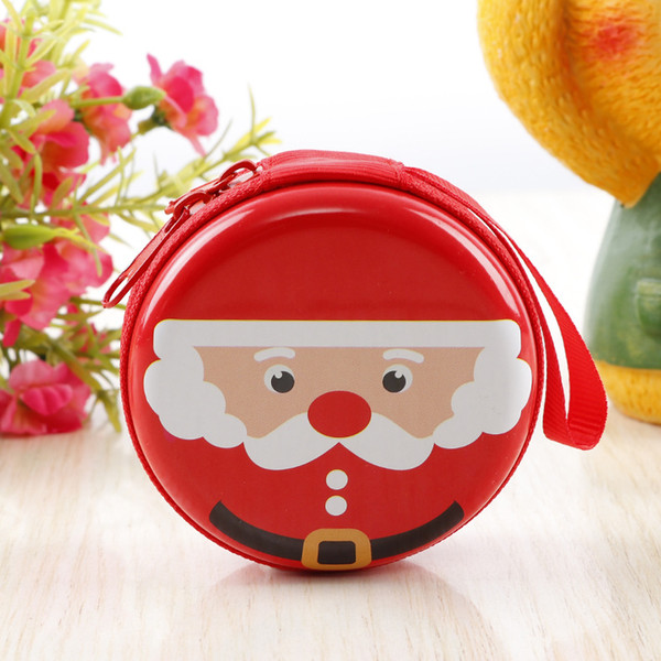 003 cartoon creative children toys Christmas gifts Kids zero wallet Santa Claus window tree ball hanging piece ma tin iron