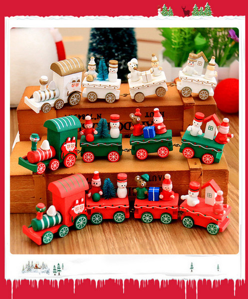 Christmas decorations and Christmas gifts for Christmas decorations Wooden train