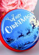 Free shipping Christmas coin purse and cartoon tinplate Christmas gift children's gift small pendant toy decorations