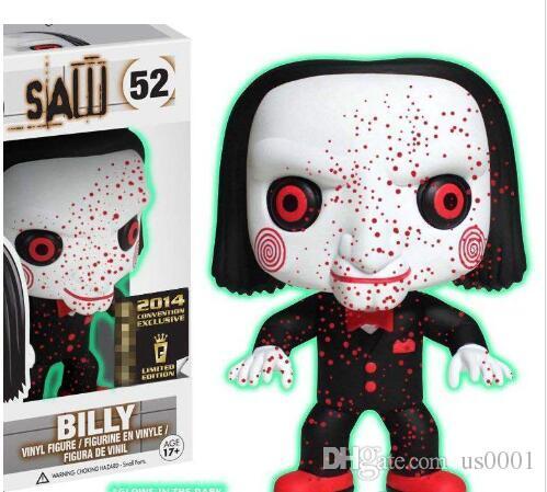 Funko POP Saw Glows In The Dark 52# Anime Figures Action Figures Christmas Gifts Toys Birthdays Gifts Doll New Arrvial PVC