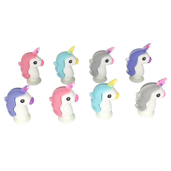 Hot selling PVC Flamingo Unicorn pen cap creative cartoon sucker toy pupil pen cap wholesale style diversified fresh cute children favorite