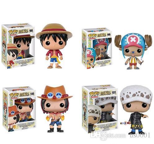 Tony Tony Chopper 99# Portgas D Ace 100# Funko Pop Anime Figure Valentine's Day Gifts Toys Birthdays