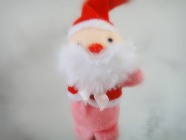 2016 Christmas Toy Hand puppets Santa Claus 7cm 5 designs finger dolls Manufacturer wholesale 5 pcs/lot