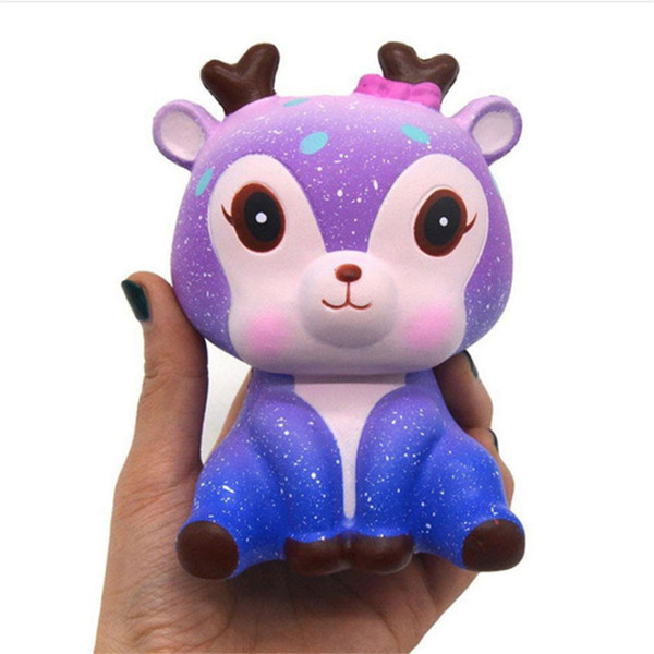 Kawaii Sika Deer Squishy Toys Jumbo Squishies Animal Shape Simulation PU Sika Deer Squishies Toys Slow Rising Decompression Toy 2107576