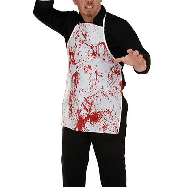 Bloody Apron Halloween Apron Horror Butchers Chef Kitchen Cook Apron for Adult Costume Party LE108