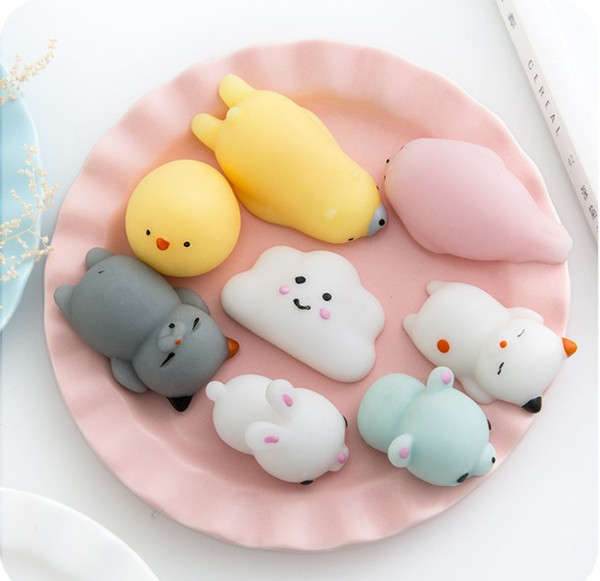 Squishy Slow Rising Jumbo Toy Bun Toys Animals Cute Kawaii Squeeze Cartoon Toy Mini Squishies Cat Squishiy Fashion Rare Animal Gifts Charms