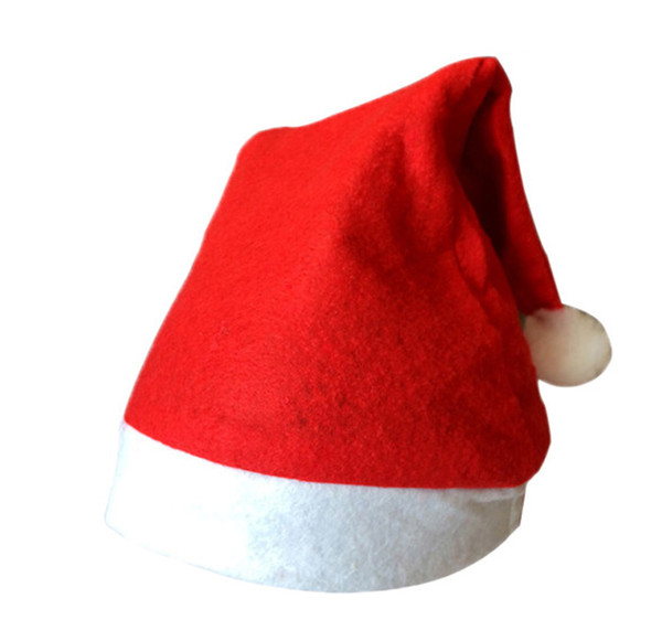 1000pcs New Christmas Supplies Cap Thick Ultra Soft Plush Santa Claus Christmas Holiday Hat Christmas Cap Santa Claus Hat for Adult and Kids