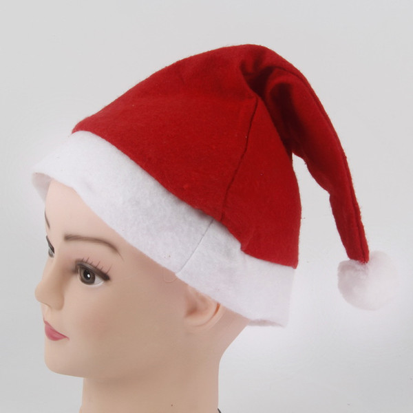 Red Santa Claus Hat Ultra Soft Plush Christmas Cosplay Hats Christmas Decoration Adults Christmas Party Hats