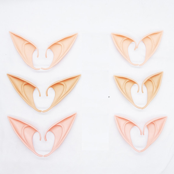 Mysterious Elf Ears fairy Cosplay Accessories Latex Soft Prosthetic False Ear Halloween Party Masks Cos Mask